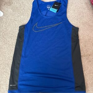 NWT Men’s Nike Running Tank Blue Small Dri Fit